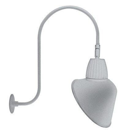 Rab GOOSENECK STYLE3 26W NEUTRAL LED 15" AC SHADE SPOT REFL SIL GN3LED26NSACS